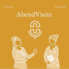 Strich-Karikatur von zwei Ärztinnen mit Kittel und Stetoskop