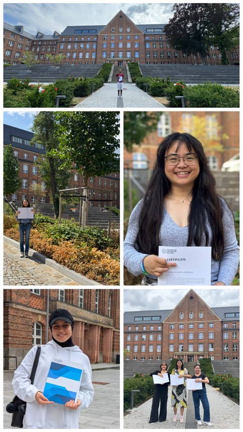 Zu sehen sind einzelne Teilnehmende aus dem Sommersemester