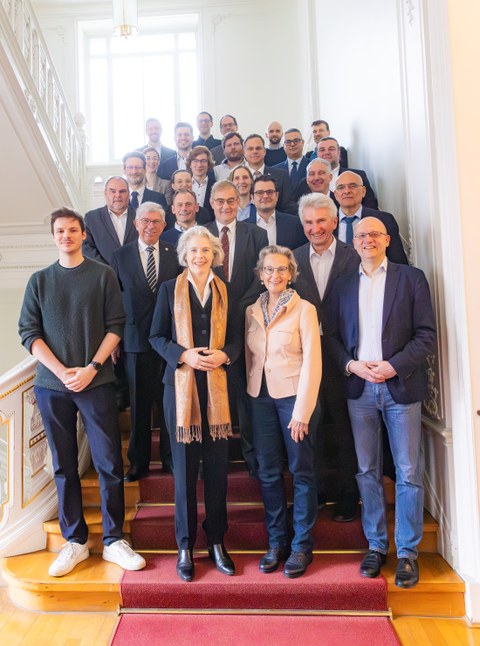 Group photo of representatives from universities in Saxony and Thuringia.