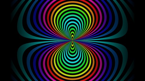 bunter Regenbogen mit 3D-Effekt