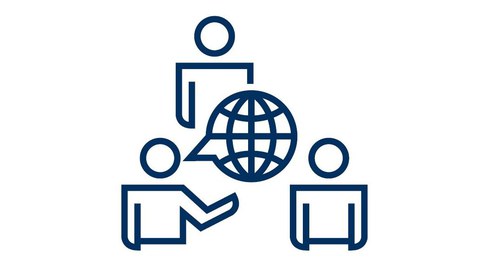 1 Person spricht zu 2 Personen.