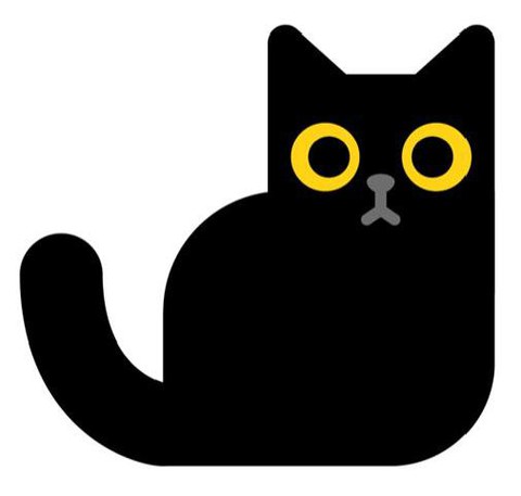 schwarze Katze