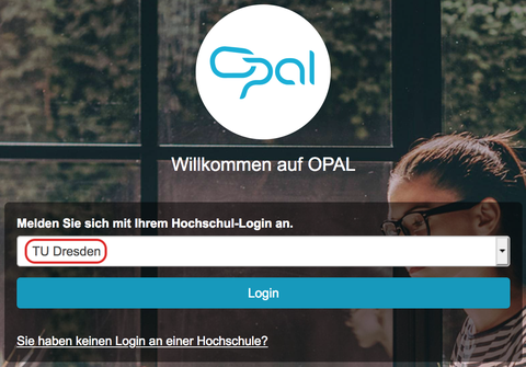 Wählen Sie die TU Dresden aus.